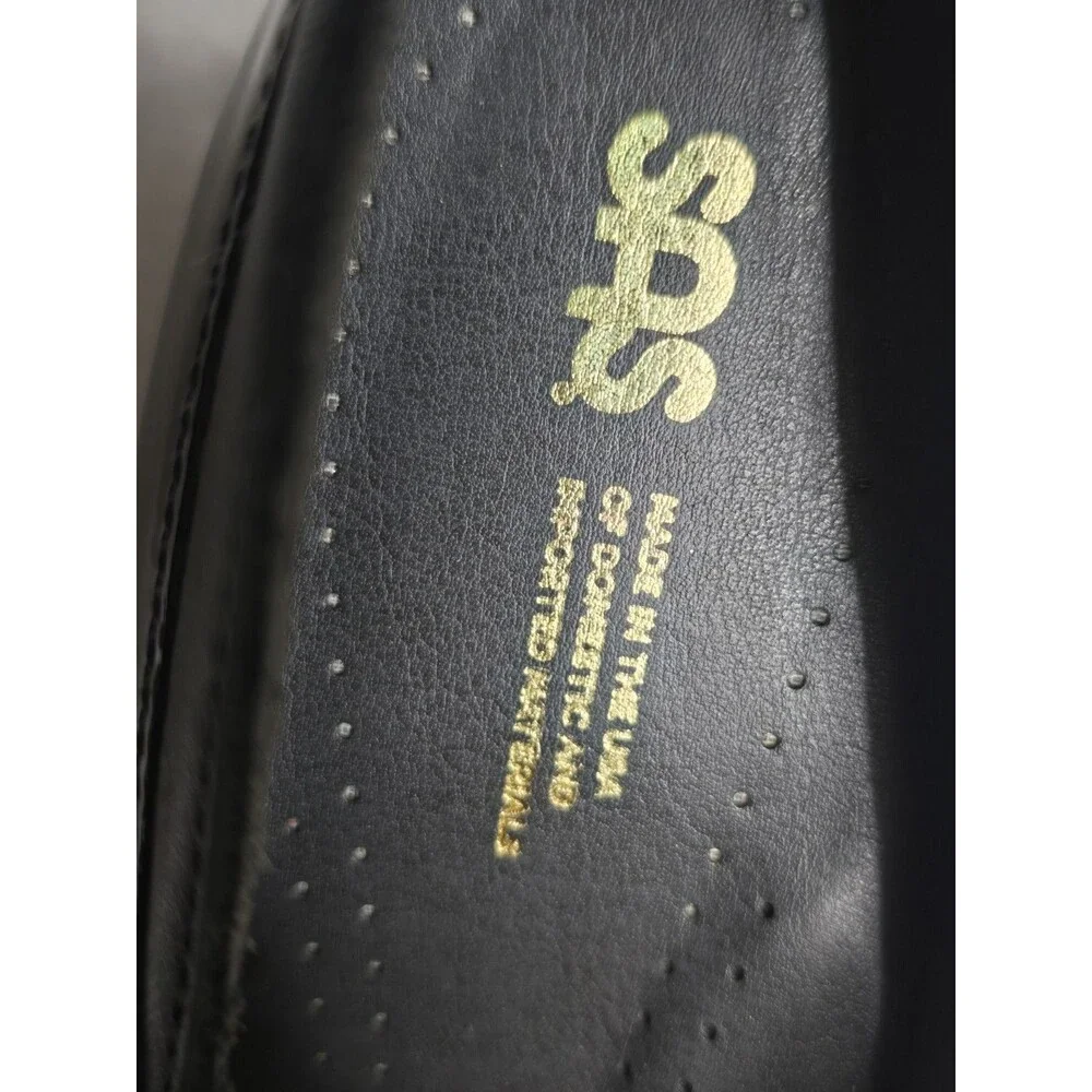 SAS Isabel Mary Jane Heels Black Patent Cap Toe Comfort Shoes Women’s 9 Slim EUC - Picture 2 of 11